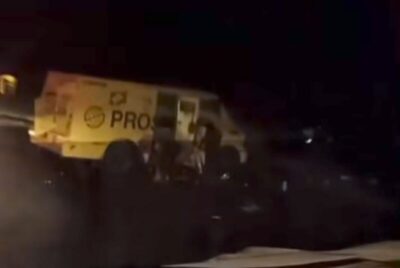 Assaltantes interceptam e explodem carro-forte na BR-010, no Maranhão