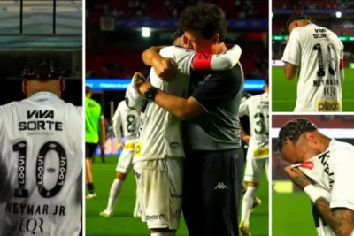 Vasco goleia o Santos por 6 a 0 no Morumbis e Neymar sai aos prantos