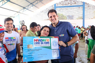 Além de entregar obras e serviços, estamos combatendo a fome no Maranhão”, afirma Orleans Brandão