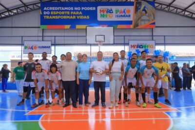Prefeito Fred Campos entrega a 7ª quadra poliesportiva em menos de 8 meses de gestão em Paço do Lumiar