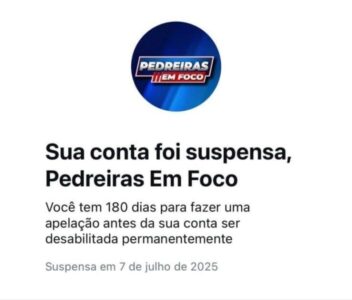 Página do Pedreiras En Foco é suspensa pelo Instagram e aumenta a preocupação entre páginas da região
