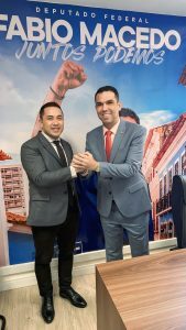 Em Brasília, Prefeito André da RalpNet garante investimentos para o Município de Pinheiro