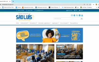 Câmara lança novo site institucional