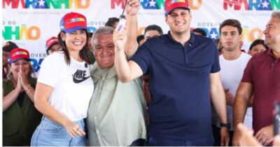 Orleans Brandão entrega obras estaduais em Alto Alegre do Maranhão e São Mateus