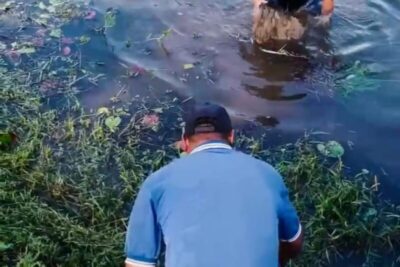 Prefeito Didi Moita e voluntários promovem mutirão de limpeza no Açude Ricardão em Lago dos Rodrigues
