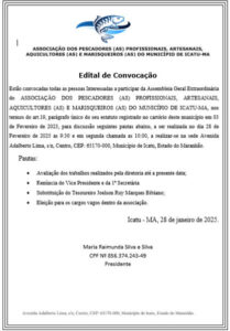 EDITAL DE CONVOCAÇÃO – São Luis Notícia