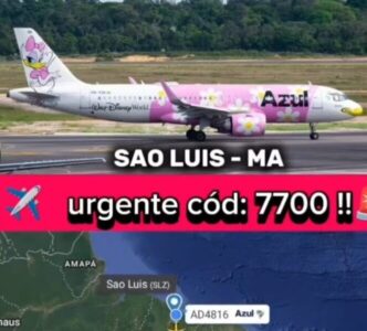 Voo da Azul que partiu de São Luís faz pouso de emergência em Brasília após suspeita de bomba
