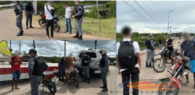 Polícia Militar faz operação em Cururupu e Serrano para coibir condução de veículos por menores