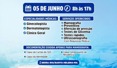 Santa Helena vai receber a Carreta da Mulher Maranhense para atendimento de Saúde e Cidadania