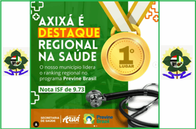 Axixá é primeiro lugar no Previne Brasil com maior média da saúde básica na região do Munim