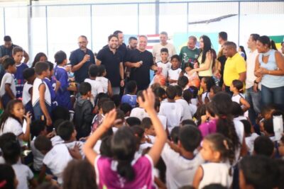 Fred Campos entrega complexo esportivo na Escola Alana Ludmila e…