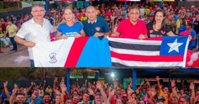 Rodrigues, Sâmara Côrrea, Walfredo e o Povo, apresentam candidaturas de Hildo Rocha e Iracema Vale em evento histórico em Nina Rodrigues.