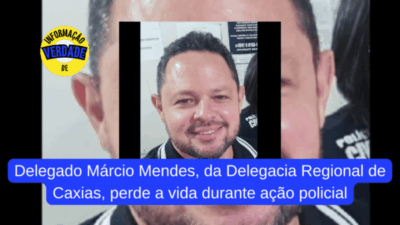 Delegado Márcio Mendes, da Delegacia Regional de Caxias, perde a vida durante ação policial