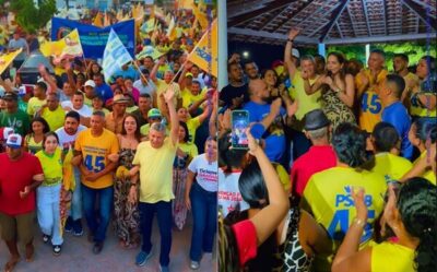 ICATU: Walace Azevedo, faz arrastão em sua primeira caminhada no povoado Itatuaba