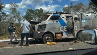 Bandidos estouram carro-forte perto de Peritoró e roubam todo o dinheiro