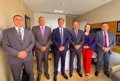 Deputado Aluisio Mendes recebe em Brasília cúpula da Segurança Pública do MA