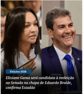 Eliziane Gama será candidata à reeleição ao Senado na chapa de Eduardo Braide