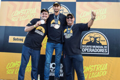 Conhecido vencedor regional do Desafio Mundial dos Operadores Caterpillar