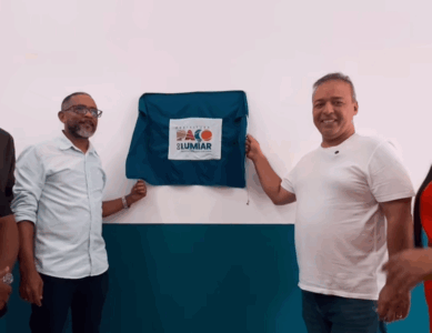 Prefeito Fred Campos entrega reforma da UEB Allana Ludmila em Paço do Lumiar