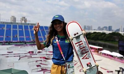 Aos 13 anos, maranhense Rayssa Leal faz história e conquista medalha de prata nas olimpíadas