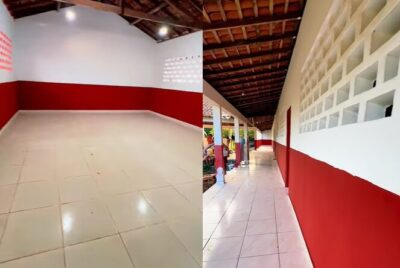 Prefeito Zé Martins reforma Escola Raimunda Paixão; obra entra na fase final