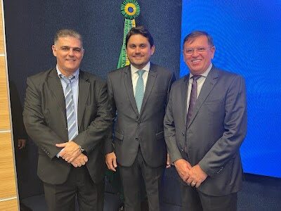 Empresário Simão Félix prestigia posses dos ministros Juscelino Filho e Flávio Dino em Brasília