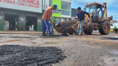 Prefeitura de Estreito inicia mega operação tapa-buracos por toda a cidade