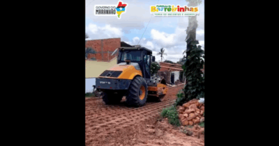 BARREIRINHAS EM PARCERIA COM GOVERNO DO ESTADO, BAIRRO RIACHO…