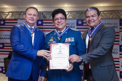 Governador recebe medalha do Mérito em Proteção e Defesa Civil do CBMMA