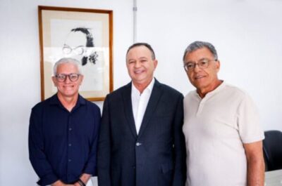 Governador Brandão se reúne com Fernando Sarney e Eurico Pacífico, favorito à presidência da FMF