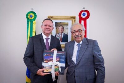 Governador Carlos Brandão recebe visita de cortesia do vice-presidente do STJ