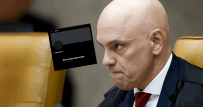 Conta de Alexandre de Moraes no X é desativada
