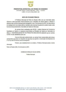 Ministério da Saúde atesta eficacia de vacinas supostamente…