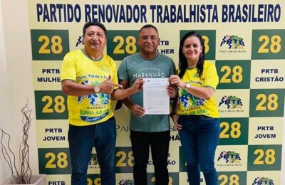 Laura Pinho assume a presidência do PRTB em Cachoeira Grande, e tenente Carlos, a Coordenação da região Munim e Lençóis