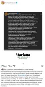 Mariana Brandão é alvo de ataque de Márcio Jerry e tem resposta apagada em rede social do deputado