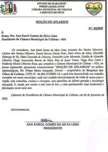 Médico de Pastos Bons recebe honraria por atuação no Hospital de Olhos de Colinas