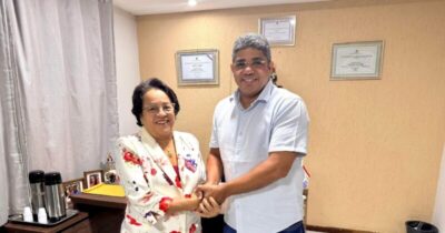 Uilma Resende e a vice-prefeita Socorro Waquim se reúnem na Câmara de Timon