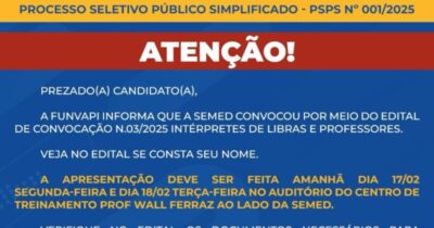SEMED Timon convoca 486 professores e intérpretes de libras para contratação imediata