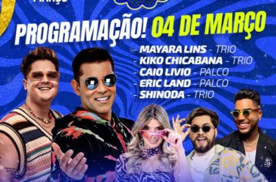 É hoje! terça-feira de Carnaval em Peritoró, Mega Arrastão com encontro dos blocos, marchas de Carnaval, Chicabana, Eric Land e muitas atrações