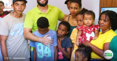 O Prefeito de Turilândia Paulo Curió  anuncia mais uma família contemplada pelo programa “Casa Nova”