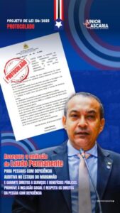 Deputado Junior Cascaria propõe laudo permanente para pessoas com deficiência auditiva no Maranhão
