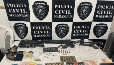 Sistema de Segurança Pública realiza operação em Timon e apreende armas de fogo e entorpecentes
