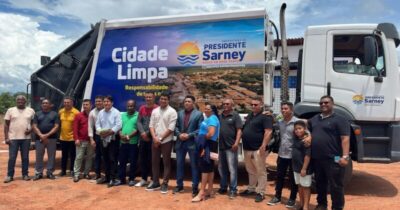 Prefeito Gilson Lima entrega Caminhão Compactador para coleta de lixo em Presidente Sarney