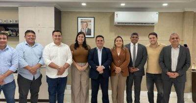 Deputado Leandro Bello e vereadores de Timon discutem segurança pública em reunião com a cúpula da Segurança do Estado