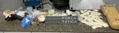 Ação rápida da PM resulta em grande apreensão de drogas e arma em São João dos Patos