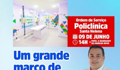 Parceria da Secretaria da Saúde do Estado e Prefeitura de Santa Helena assinam ordem de serviço da Policlínica