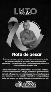 Vereador de Jatobá (MA) morre em acidente de moto na zona rural do município