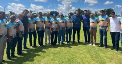 Orleans, Jucelino e Florêncio junto com o prefeito Dr Rômulo e seu grupo político fazem entrega de obras em Cajapio