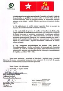 PCdoB é desautorizado por Federação a atuar como amicus curiae em ação sobre vaga do TCE-MA