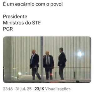 Jantar indigesto de Lula em apoio a Moraes…